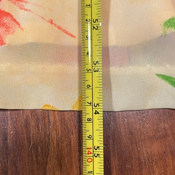 J. Stevens Woman by Carol Escritor Yellow W/Flowers Full Length Dress Size 22 W - Picture 5 of 10